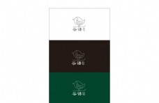 谷语logo鸟农产品甜品花店