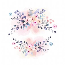 卡通粉色温馨的花朵矢量素材
