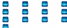 标志图块蓝色立体方块logo标志图标