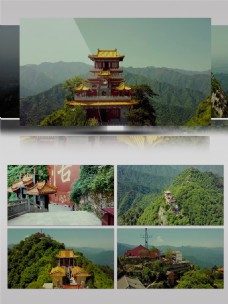 自然丽景2k大美中国终南山自然风光壮丽景观航拍