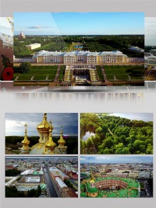 2k俄罗斯圣彼得堡城市景观航拍摄影
