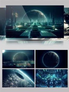 2K宇宙星空外星文明虚拟动画景观