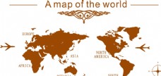 花纹背景世界地图