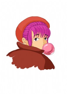 惊鸿一瞥的吹泡泡小姐姐