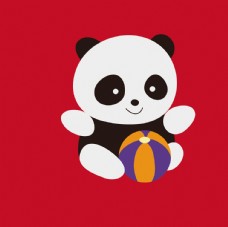 挂画熊猫玩具玩具熊猫熊猫卡通