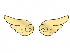 结婚背景设计天使翅膀金色