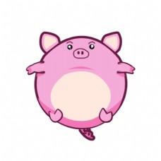 可爱小动物可爱动物卡通小猪猪粉色小猪