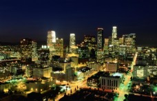 城市夜景高清摄影图