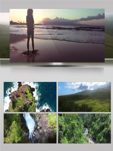 2k夏威夷旅游飞行自然景观航拍