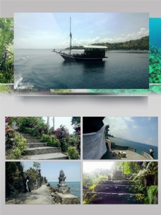情人岛印度尼西亚龙目岛休闲度假风光