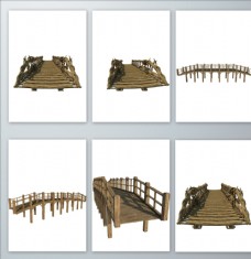木材免抠png木桥素材