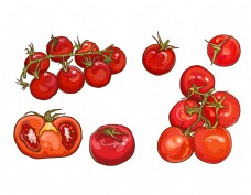 卡通西红柿矢量元素