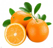 特写新鲜橙子橙汁健康水果元素