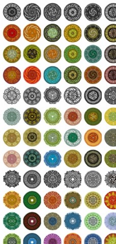 古典花纹中国古典圆形花纹设计
