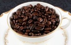 咖啡杯咖啡豆