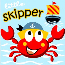 小可爱海军小螃蟹可爱卡通绘画装饰