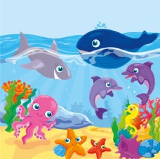 画册设计卡通海洋动物