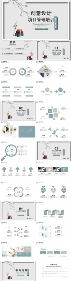 创意设计项目管理培训PPT模板