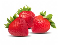 小清新新鲜草莓元素