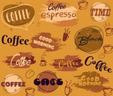 咖啡coffee字体设计ai矢量素材下载