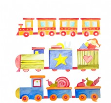 玩具小火车矢量