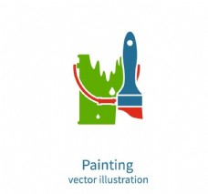标志设计油漆涂料logo标志图标设计