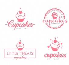 纸杯蛋糕cupcake标志设计