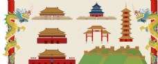 中国风设计著名古建筑