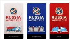 矢量卡通俄罗斯世界杯体育馆