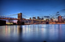 纽约布鲁克林大桥全景