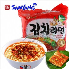 韩国菜三养泡菜风味拉面5连包