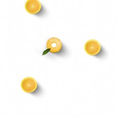 黄色柠檬装饰素材