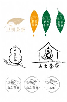 茶文化logo茶疗设计模板