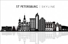 世界建筑矢量世界俄罗斯城市建筑圣彼得堡