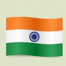 其他设计印度飘扬的旗帜
