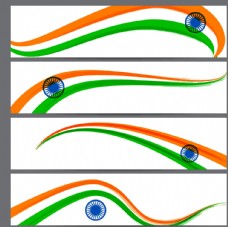 其他设计印度国旗横幅