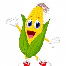 背景图卡通玉米