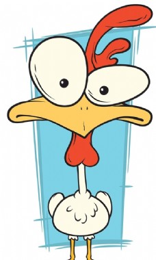 卡通小鸡咯咯咯