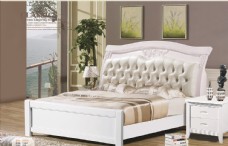 家具广告白色床