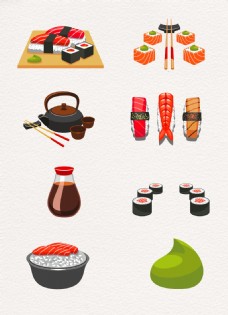 小清新日式料理食物设计