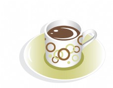 咖啡杯矢量彩色杯子咖啡元素