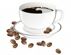 茶矢量咖啡豆咖啡元素