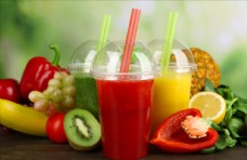 健康蔬菜营养健康的蔬菜水果汁