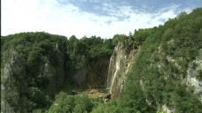 自然风山川瀑布背景视频